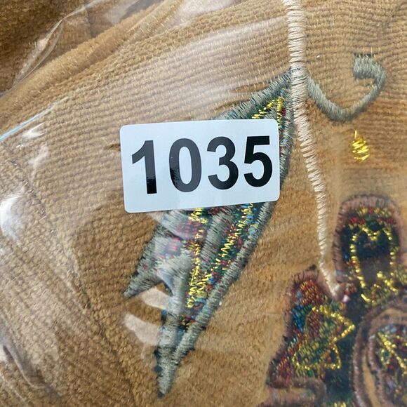 BFA Embroidered Patchwork Tapestry Jacket Womens 14 Brown Floral Grandma - Picture 11 of 11